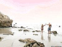 Jessica Moore neuken op het strand