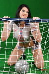 Roxy Panther het sexy voetbal meisje