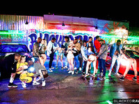 Hard gangbang Geslacht feest