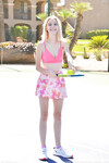 Maria Anjel het schattige tennis meisje