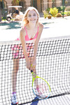Maria Anjel het schattige tennis meisje