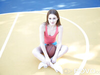 Danni Rivers is de schattige basketbal meisje krijgen seks