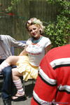 Candy Monroe houdt van zwart haan