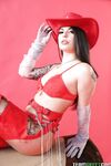 Gina Valentina naar cowgirl