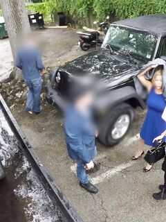 Alexis Fawx neuken in de auto